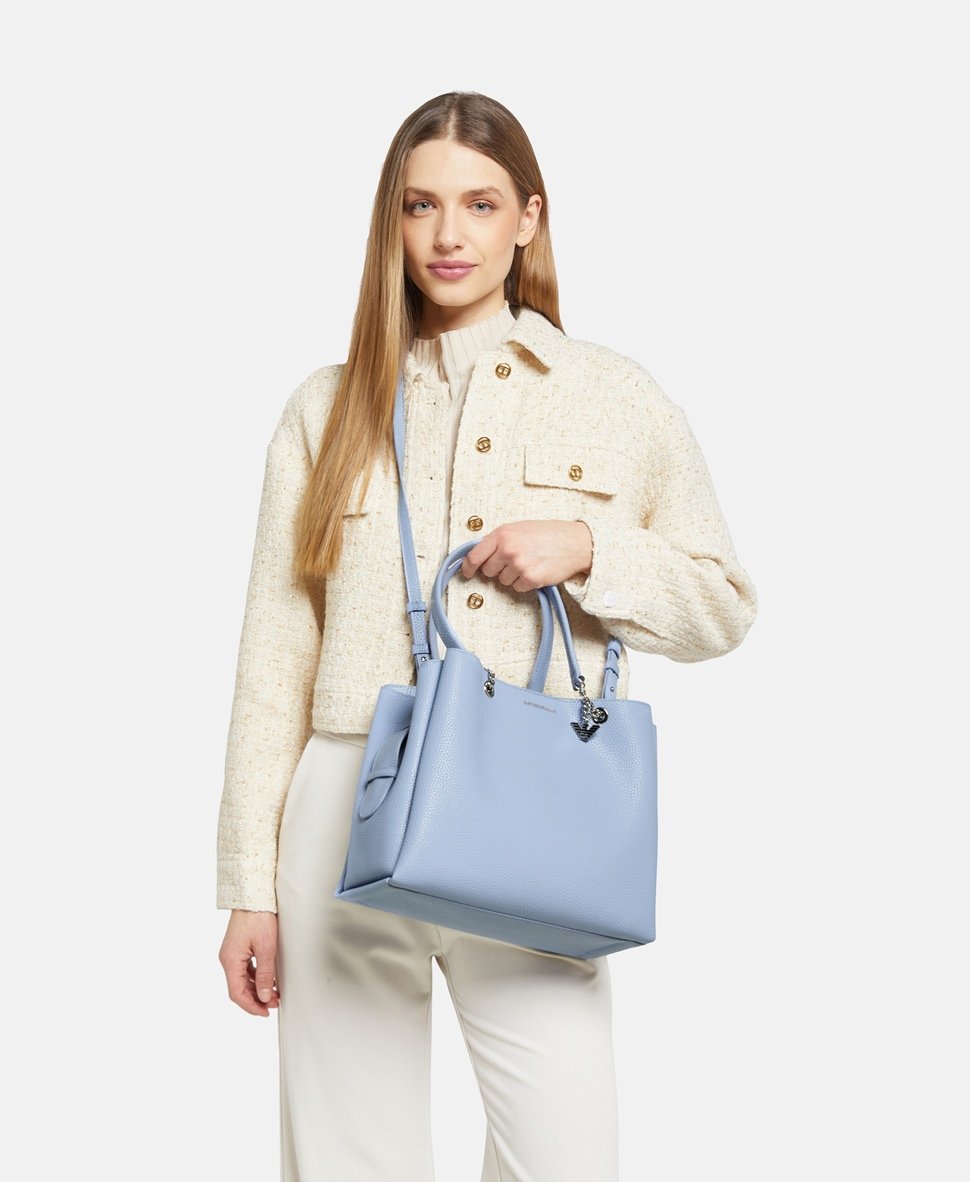 Emporio Armani kabelka tote Světle modrá 5