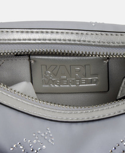 Karl Lagerfeld kabelka přes rameno Stříbrná 3