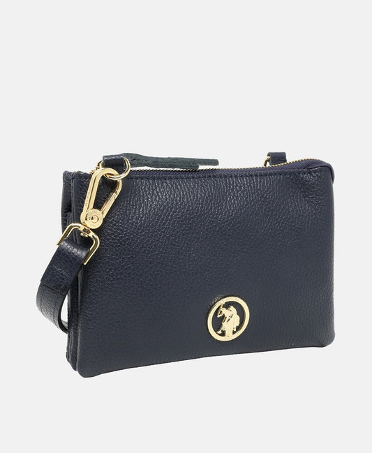 U.S. Polo Assn. Kožená messenger taška Modrá 1