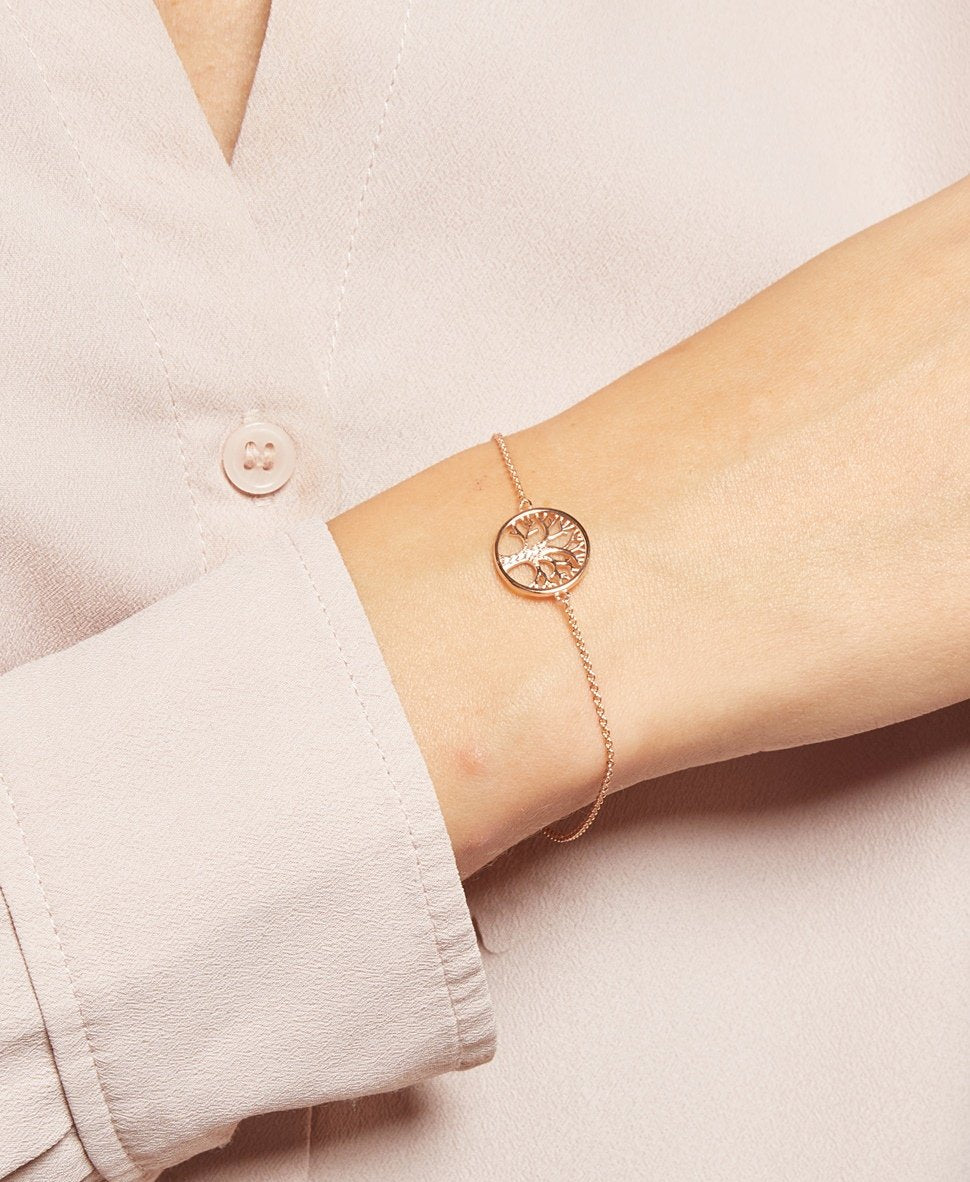 Thomas Sabo řetízkový náramek s přívěskem Růžově zlatá 4