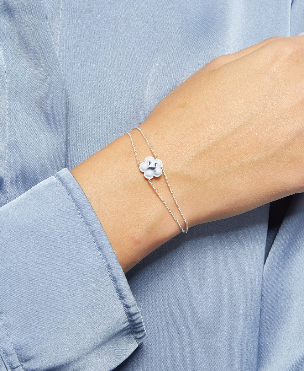 Thomas Sabo řetízkový náramek s přívěskem Stříbrná 4