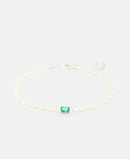 Thomas Sabo perlový náramek Stříbrná 1