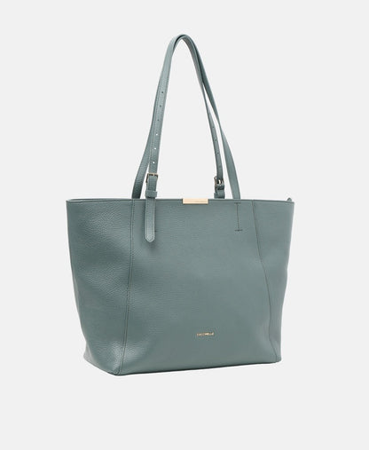 Coccinelle kožená kabelka shopper Zelená 1