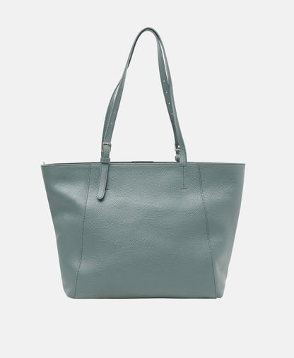 Coccinelle kožená kabelka shopper Zelená 4