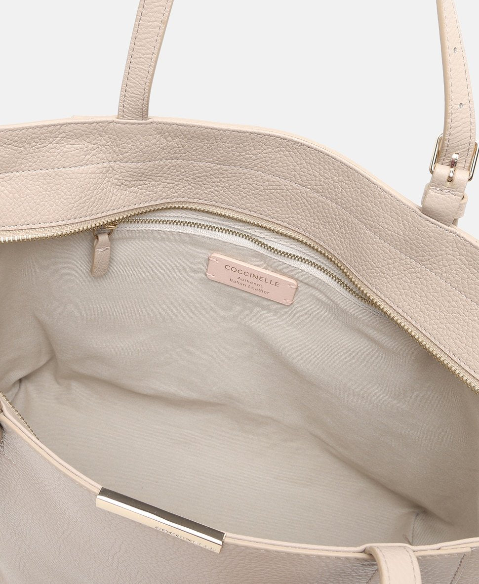 Coccinelle kožená kabelka shopper Růžová 3
