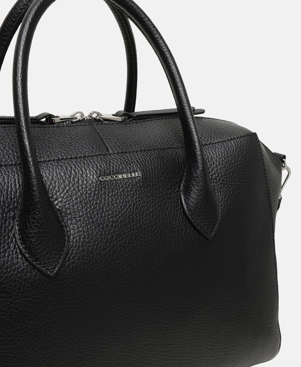 Coccinelle kožená kabelka shopper Černá 2