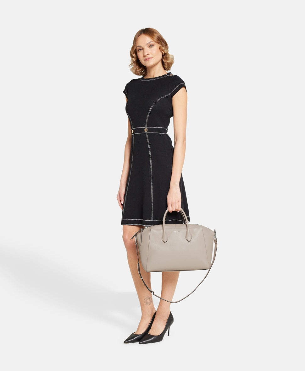 Coccinelle kožená kabelka shopper Růžová 5