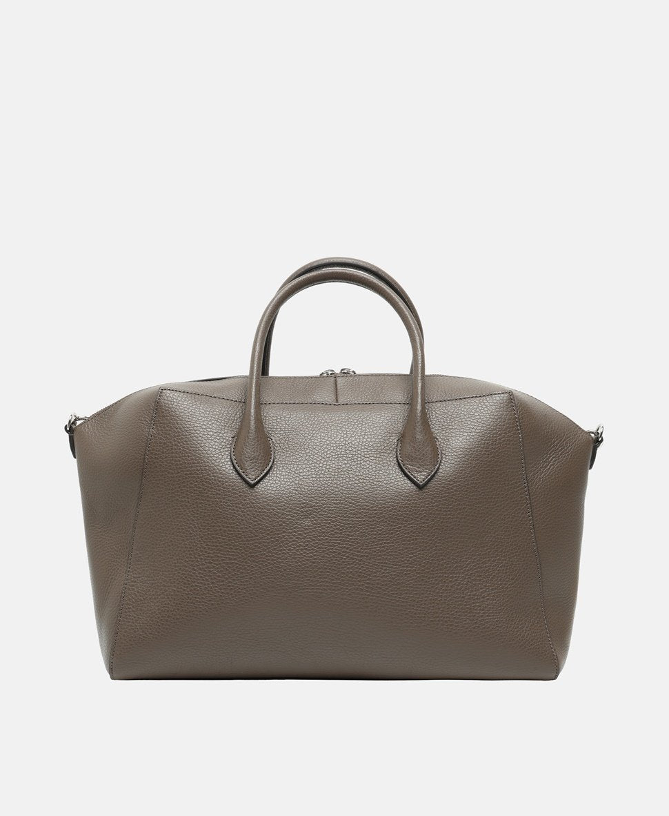 Coccinelle kožená kabelka shopper Tmavě hnědá 4