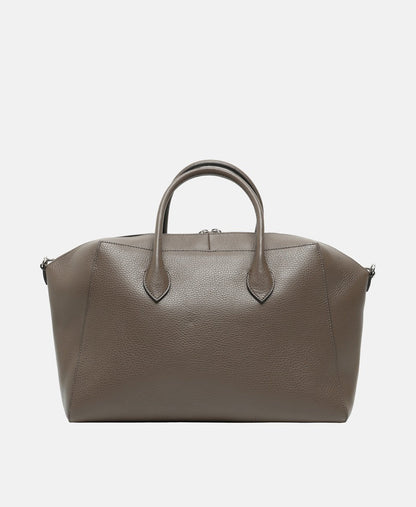 Coccinelle kožená kabelka shopper Tmavě hnědá 4