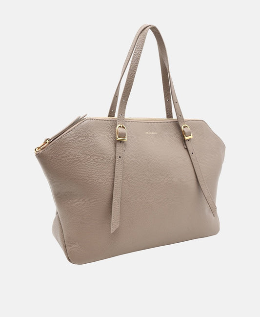 Coccinelle kožená kabelka shopper Taupe 1
