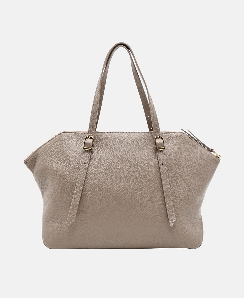 Coccinelle kožená kabelka shopper Taupe 4