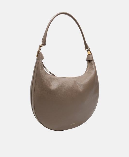 Coccinelle kožená hobo kabelka Taupe 1