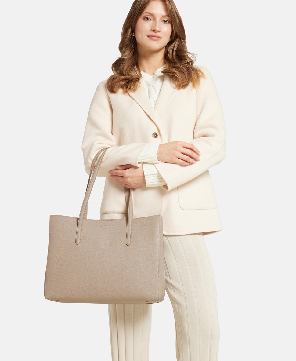 Coccinelle kožená kabelka shopper Růžová 5