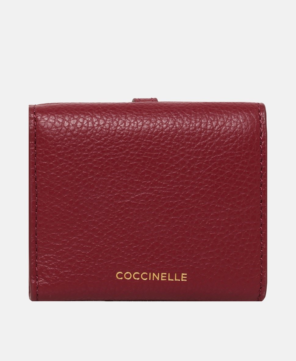 Coccinelle kožená peněženka Tmavě červená 2
