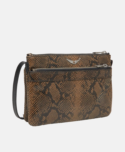 Zadig&Voltaire Kožená kabelka přes rameno Taupe 1