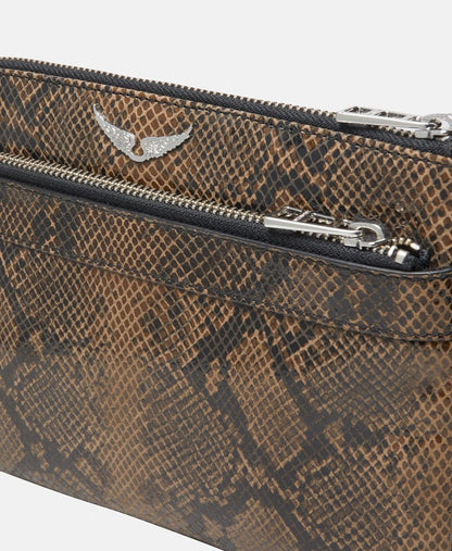 Zadig&Voltaire Kožená kabelka přes rameno Taupe 2