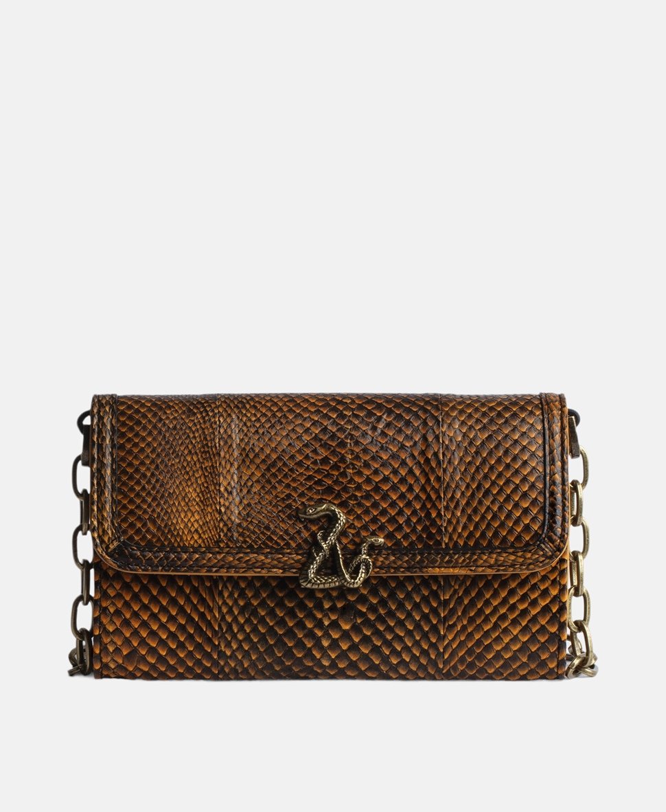 Zadig&Voltaire kožená kabelka Šedá 1