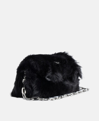 Zadig&Voltaire Kožená kabelka přes rameno Černá 4