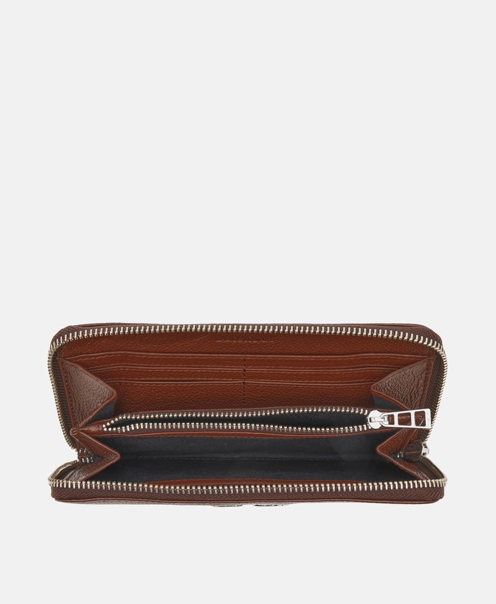 Zadig&Voltaire kožená peněženka Hnědá 3