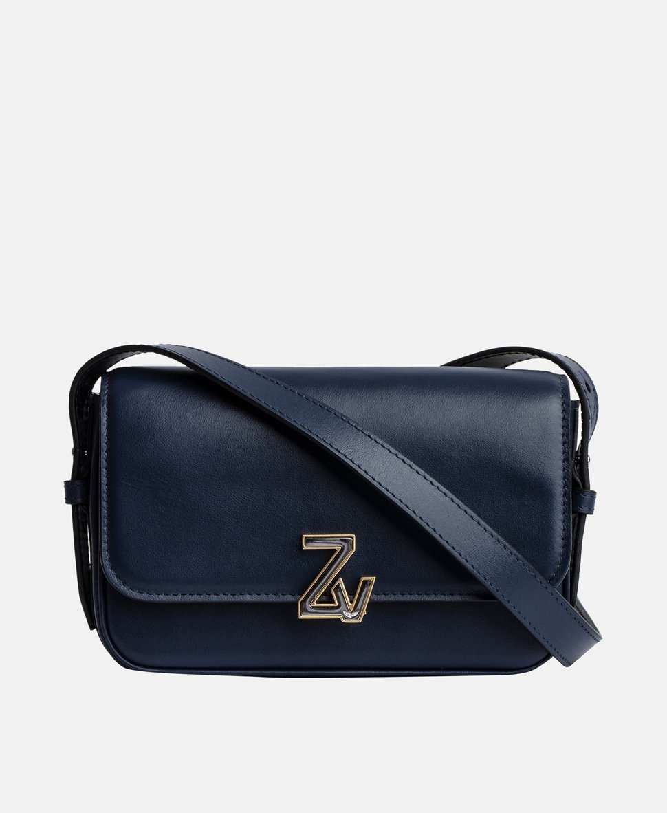 Zadig&Voltaire kožená kabelka Modrá 1
