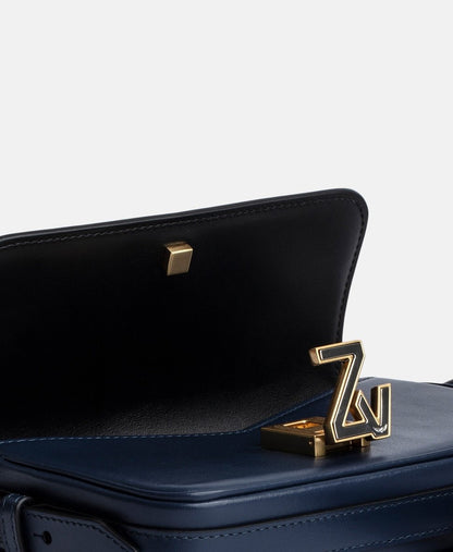 Zadig&Voltaire kožená kabelka Modrá 2