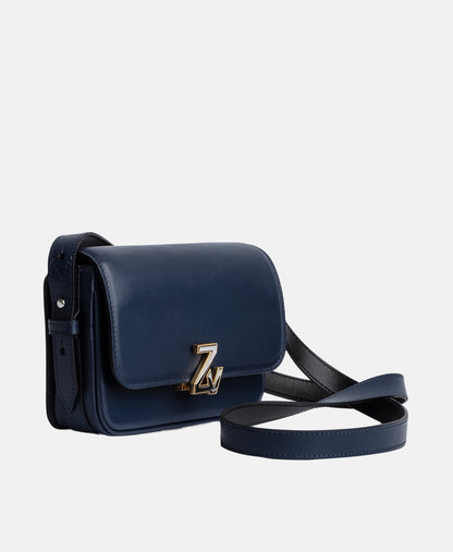 Zadig&Voltaire kožená kabelka Modrá 3