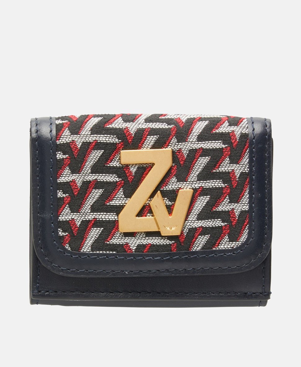 Zadig&Voltaire kožená peněženka Stříbrná 1