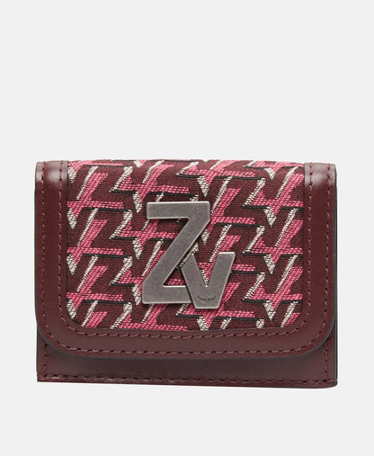Zadig&Voltaire Kožená peněženka na mince Vínová 1
