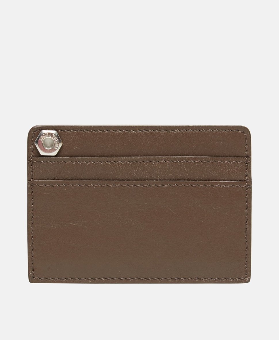 Zadig&Voltaire kožené pouzdro na karty Hnědá 2