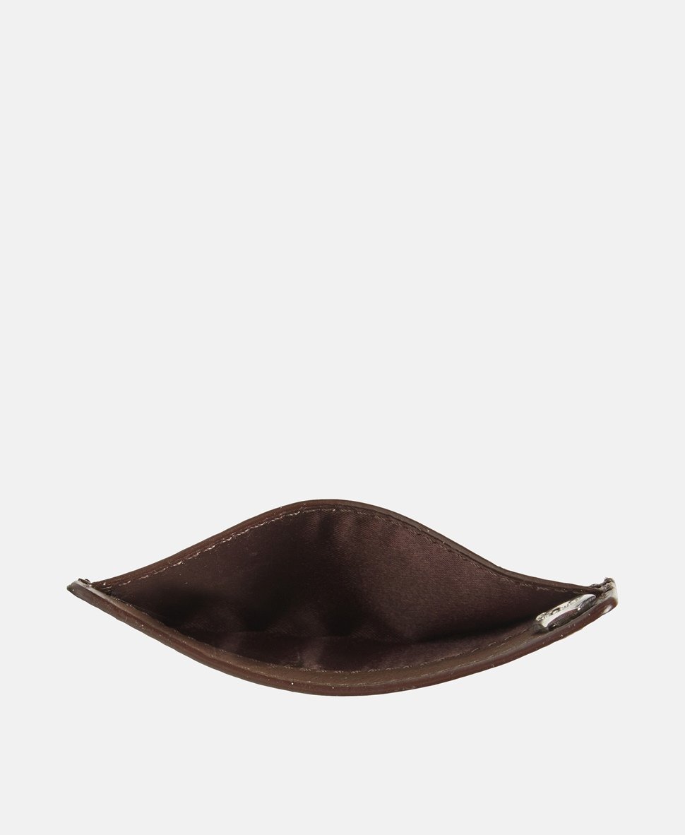Zadig&Voltaire kožené pouzdro na karty Hnědá 3