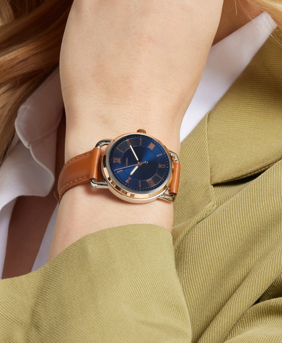 Fossil hodinky Růžově zlatá 5
