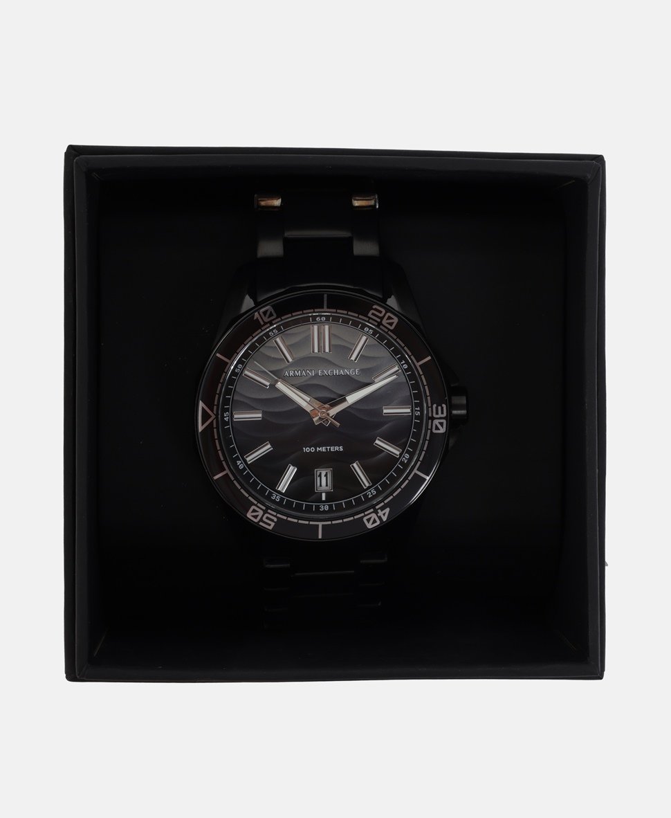 Armani Exchange hodinky Černá 4