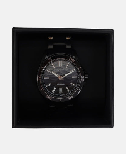 Armani Exchange hodinky Černá 4