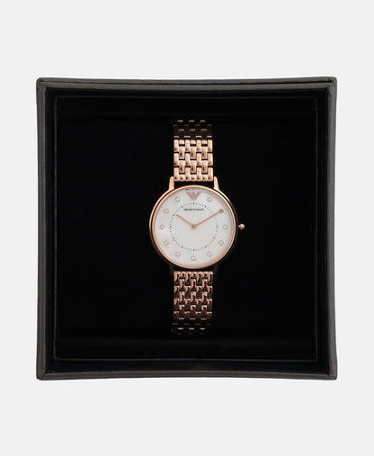 Emporio Armani hodinky Růžově zlatá 4