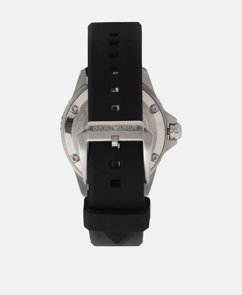 Emporio Armani hodinky Stříbrná 3