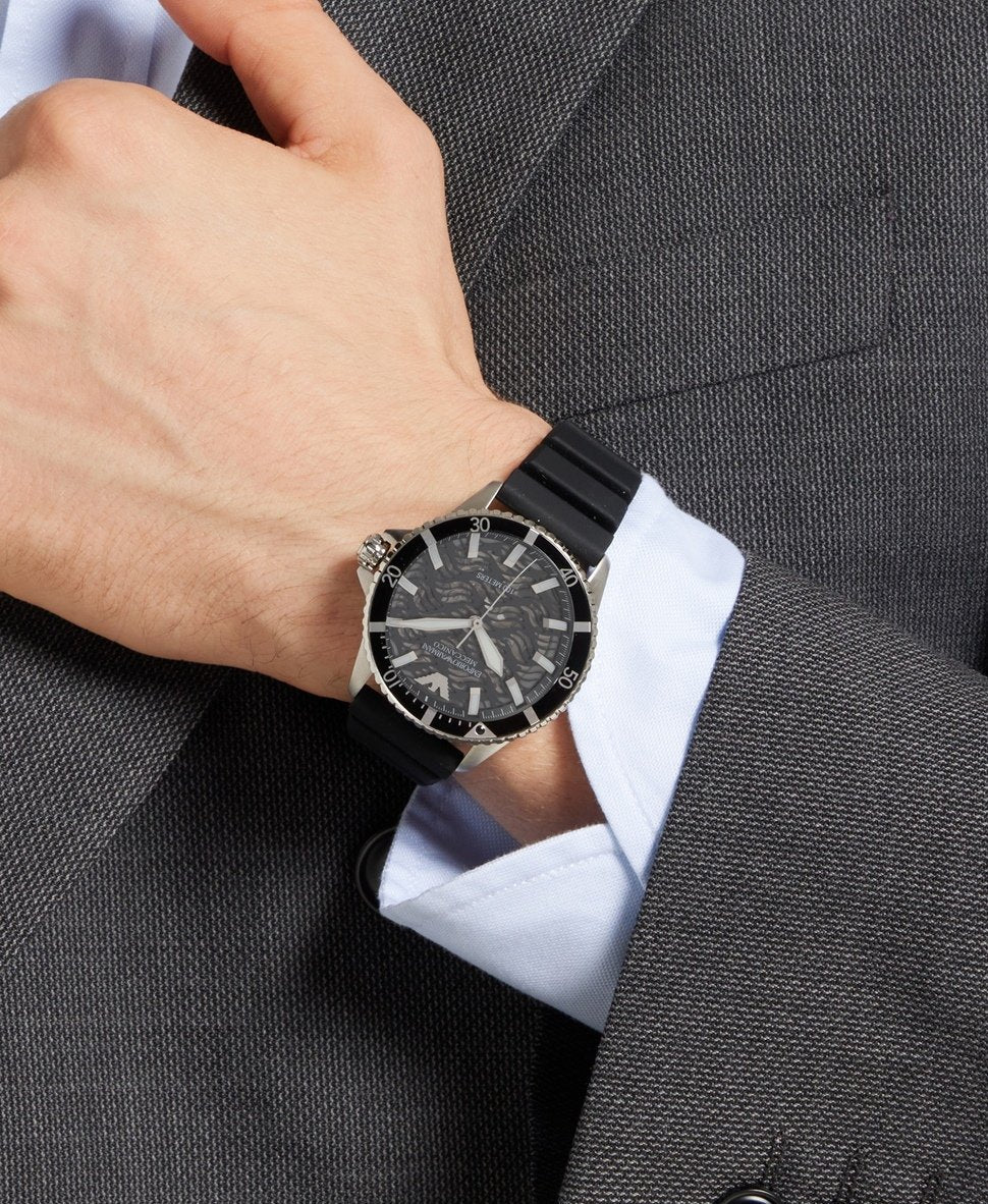 Emporio Armani hodinky Stříbrná 6
