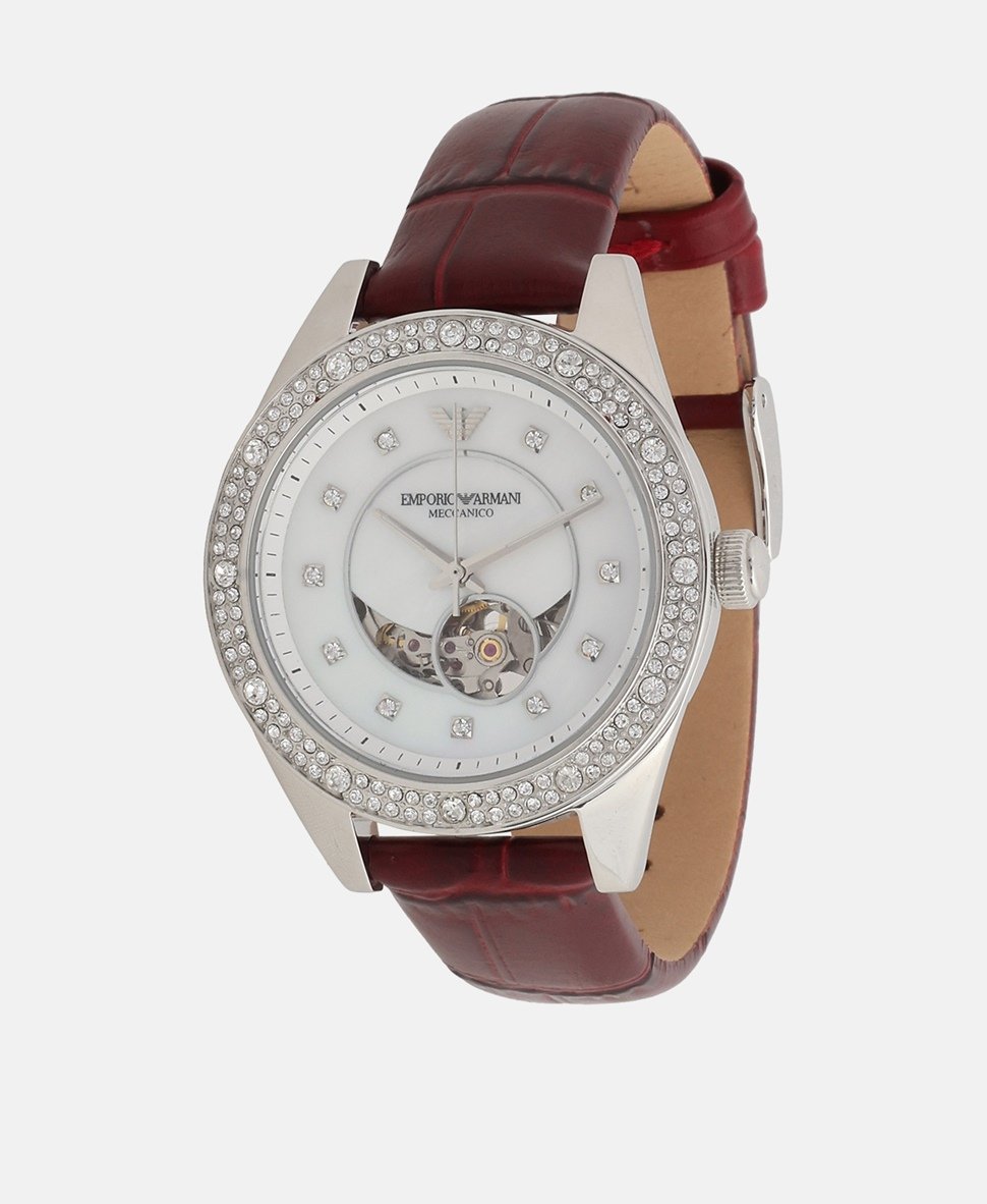 Emporio Armani automatické hodinky Stříbrná 1