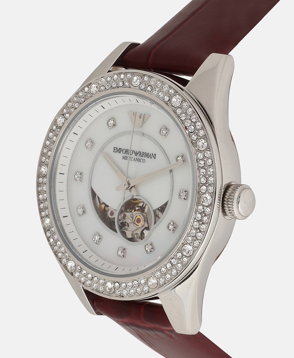 Emporio Armani automatické hodinky Stříbrná 2