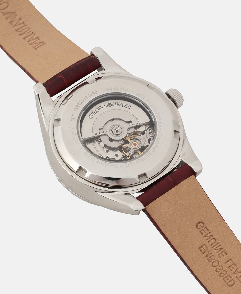 Emporio Armani automatické hodinky Stříbrná 4