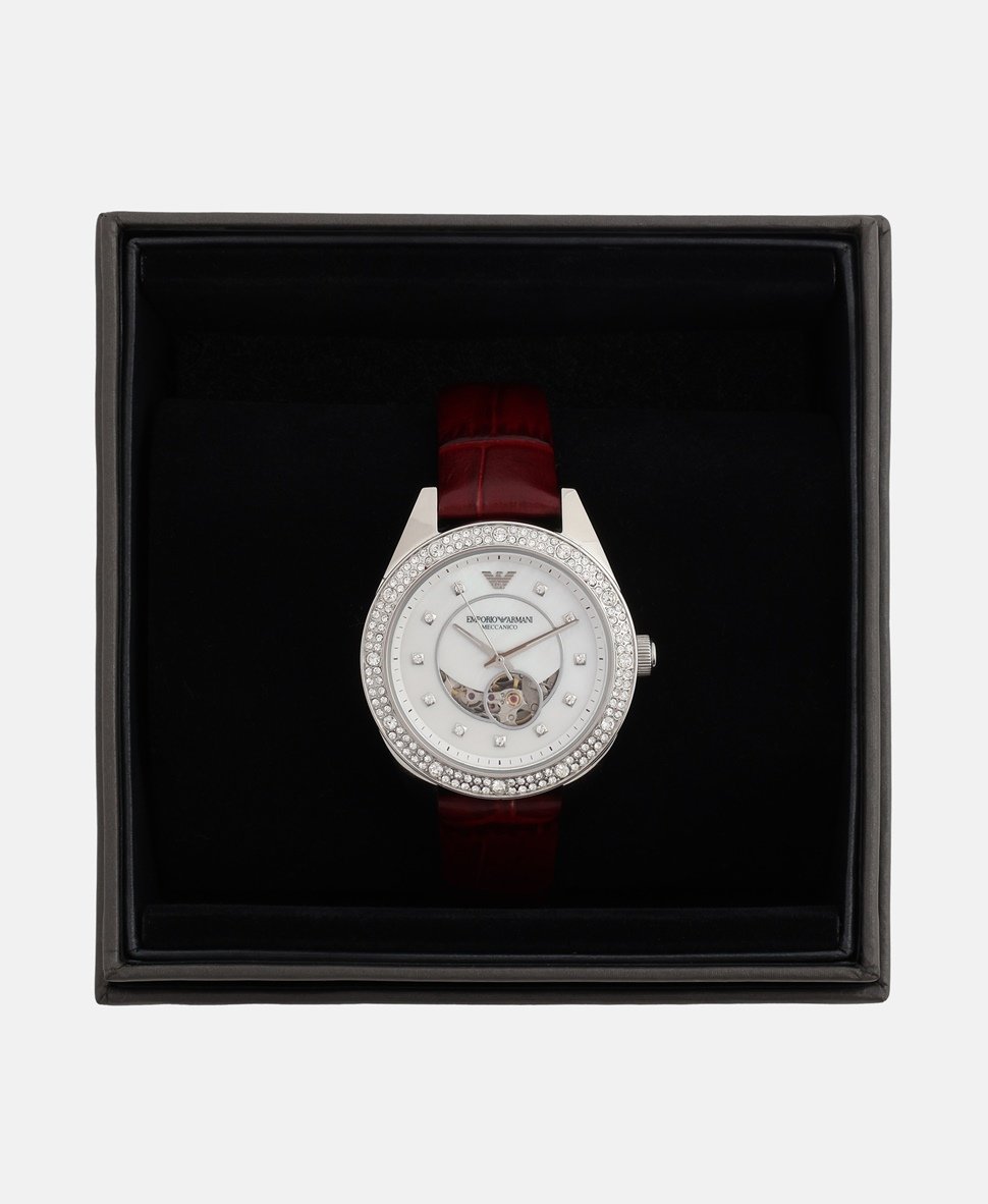 Emporio Armani automatické hodinky Stříbrná 5