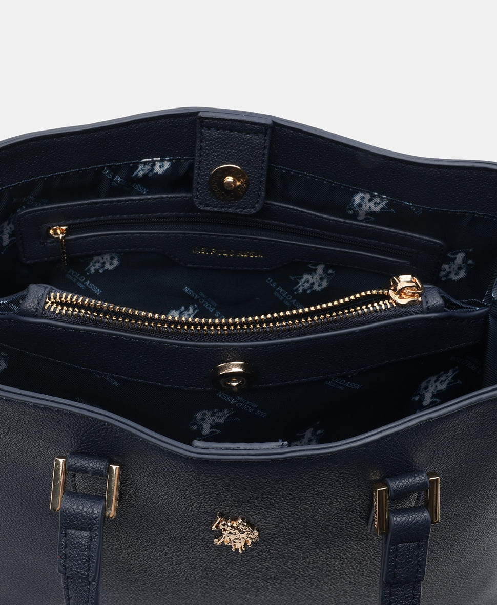 U.S. Polo Assn. kabelka tote Tmavě modrá 3
