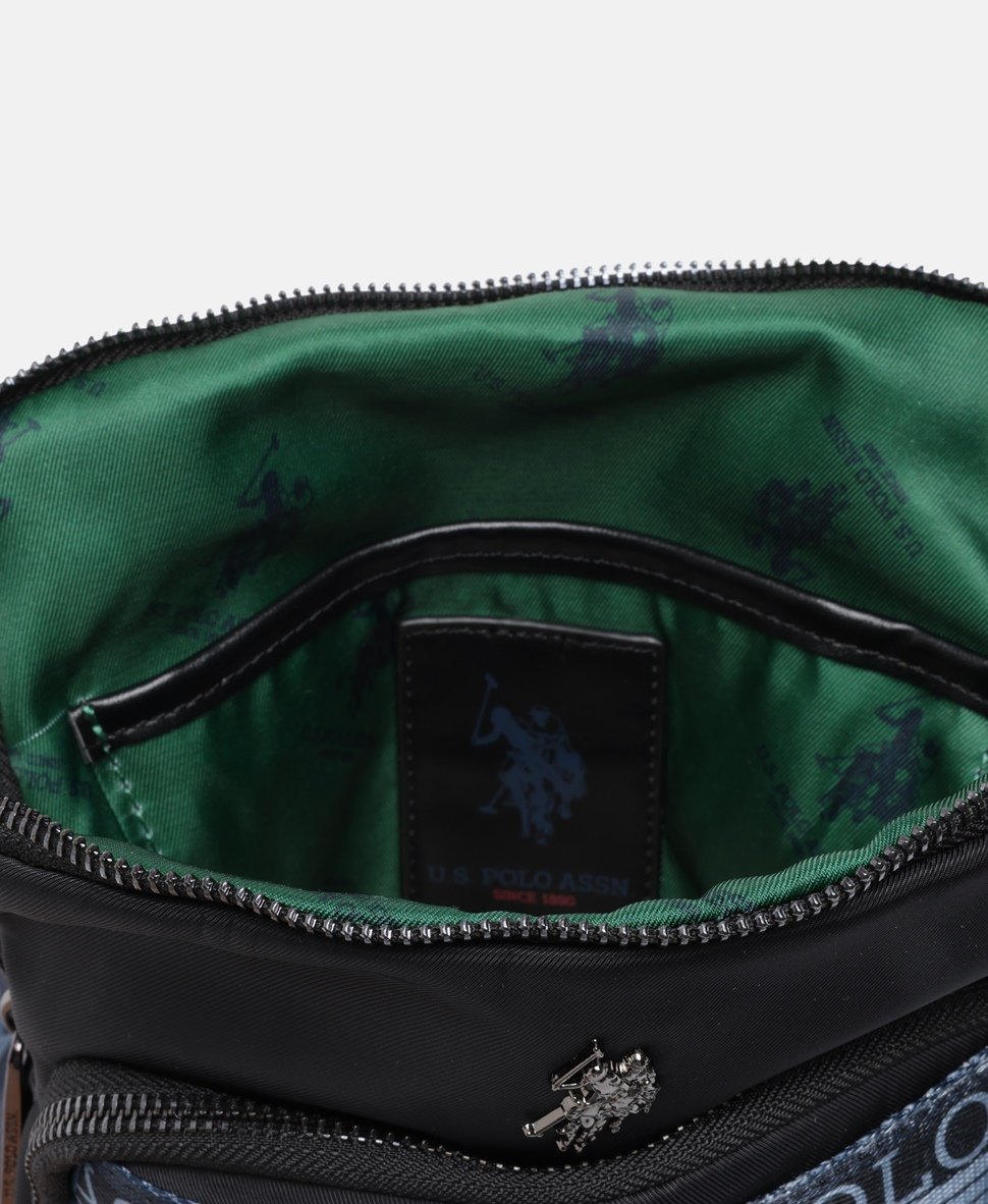U.S. Polo Assn. taška messenger Černá 3