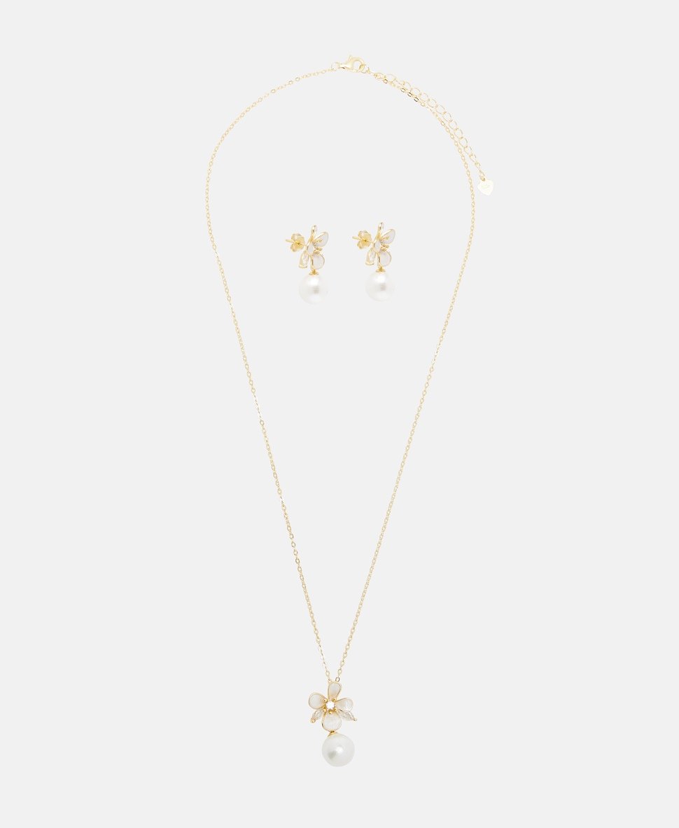 Lawrence Grey Jewelry sada náhrdelníku a náušnic Zlatá 1