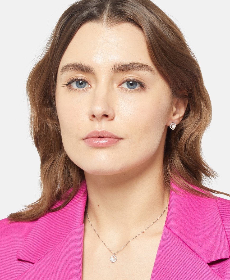 Lawrence Grey Jewelry sada náhrdelníku a náušnic Stříbrná 3