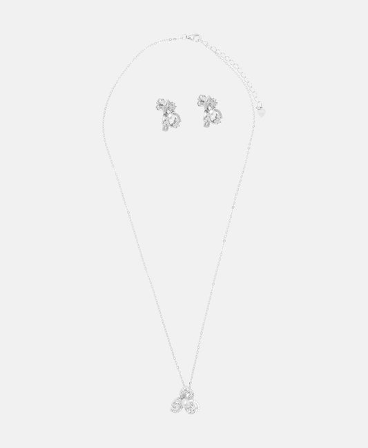 Lawrence Grey Jewelry sada náhrdelníku a náušnic Stříbrná 1