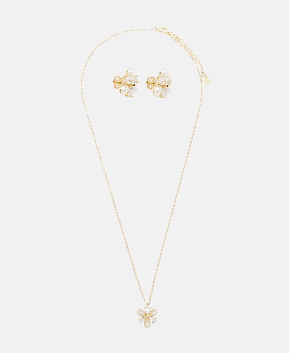 Lawrence Grey Jewelry sada náhrdelníku a náušnic Zlatá 1