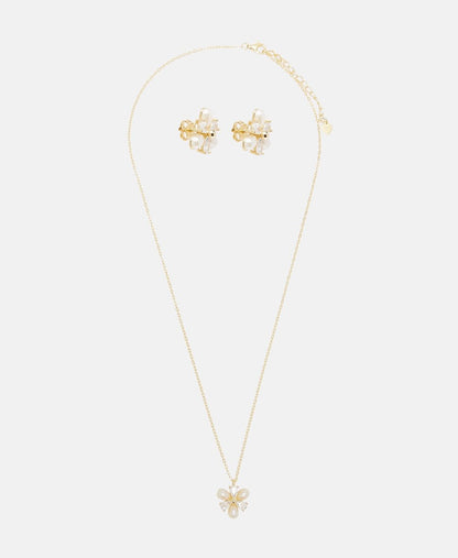 Lawrence Grey Jewelry sada náhrdelníku a náušnic Zlatá 1