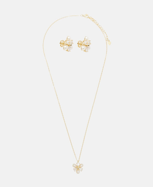 Lawrence Grey Jewelry sada náhrdelníku a náušnic Zlatá 1