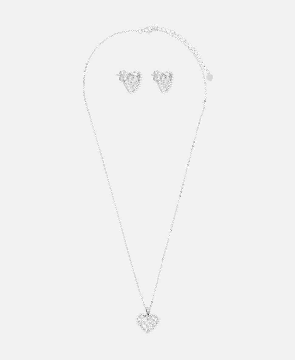 Lawrence Grey Jewelry sada náhrdelníku a náušnic Stříbrná 1