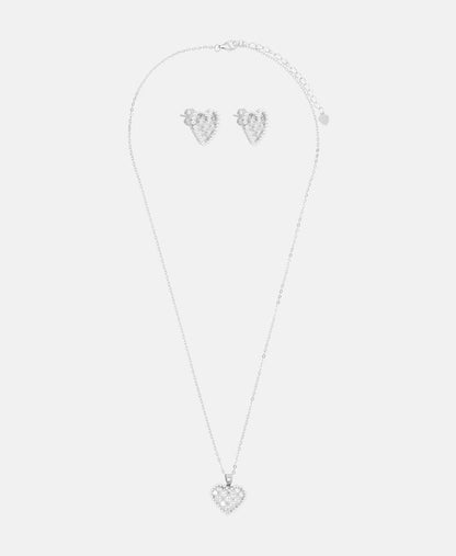 Lawrence Grey Jewelry sada náhrdelníku a náušnic Stříbrná 1